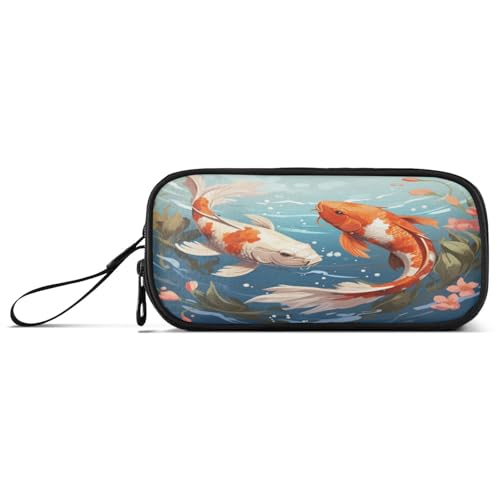 Linnyio Aquarellkunst Koi Fisch Federmäppchen,Federmäppchen,Federtasche,für Schüler Mädchen Jungen Linnyio Aquarellkunst Koi Fisch Federmäppchen,Federmäppchen,Federtasche,für Schüler Mädchen Jungen von Linnyio