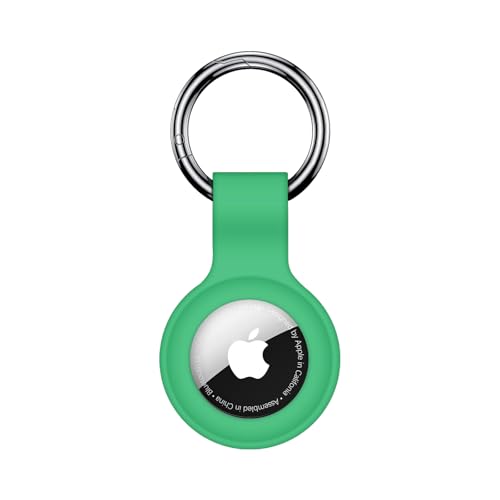 Linsaner Kompatibel mit AirTag-Hülle, Schlüsselanhänger für Airtag-Halter, Silikon, für AirTags, Schlüsselanhänger, Hüllen, Tags, Kette für Apple AirTag, GPS, Artikelfinder, Zubehör, Grasgrün Linsaner Kompatibel mit AirTag-Hülle, Schlüsselanhänger für Airtag-Halter, Silikon, für AirTags, Schlüsselanhänger, Hüllen, Tags, Kette für Apple AirTag, GPS, Artikelfinder, Zubehör, Grasgrün von Linsaner