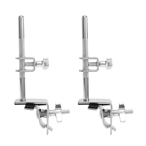 Lioggyet 2X Drum Cowbell Clip Cowbell Holder Cowbell Mount Stand Cowbell Extension Clip Hardware Percussion Zubehör von Lioggyet