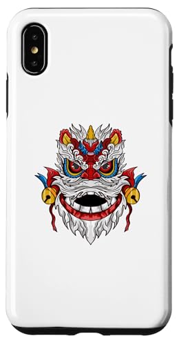 Hülle für iPhone XS Max Lion Dance Head - Frohes chinesisches Neujahr - Green Snake Year von Lion Dance Head - Happy Chinese New Year 2025