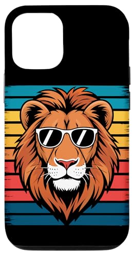 Hülle für iPhone 13 Pro Löwe Retro Löwen Zoo Tier von Lion Lions Funny Lion Lover