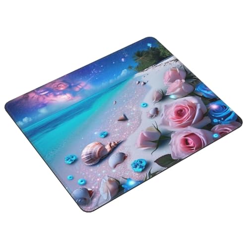 Mauspad Blumen Meer, Multifunktionales Schreibtischunterlage, Genähten Kanten Tisch-Schutz Unterlage, rutschfeste Mousepad für Gaming und Büro, Verbessert Präzision Geschwindigkeit 300x250cm E-591 von Lionhai