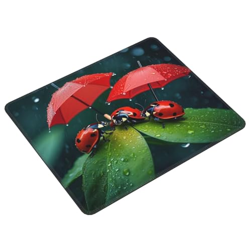 Mauspad Ladybug Gaming Mauspad, Gaming Mousepad mit Wasserdicht und Rutschfester Gummi für PC-Büro, Arbeit, Gaming, Studium, Laptop, Festival Geschenk, Dekor Schreibtischunterlage 320x260cm E-34 von Lionhai