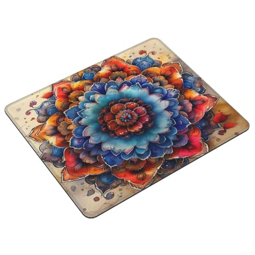 Mauspad Mancha Blumen Gaming Mauspad, Gaming Mousepad mit Wasserdicht und Rutschfester Gummi für PC-Büro, Arbeit, Gaming, Studium, Laptop, Festival Geschenk, Dekor Schreibtischunterlage 320x260cm E-44 von Lionhai