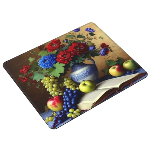 Mauspad Obst Blumen Gaming Mauspad, Gaming Mousepad mit Wasserdicht und Rutschfester Gummi für PC-Büro, Arbeit, Gaming, Studium, Laptop, Festival Geschenk, Dekor Schreibtischunterlage 320x260cm E-25 von Lionhai