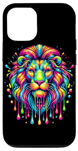 Hülle für iPhone 13 Pro Farbenfrohe Pop Art Lion Lions von Lions Lion Lover Gifts