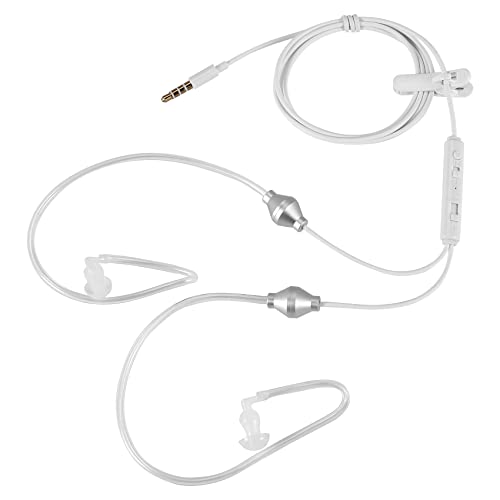Lisher 3,5-mm-Stereo-Röhre, luftverdrahtet, Anti-Strahlung, binaurale Kopfhörer, geräuschisolierende Kopfhörer, MICR für Handy von Lisher
