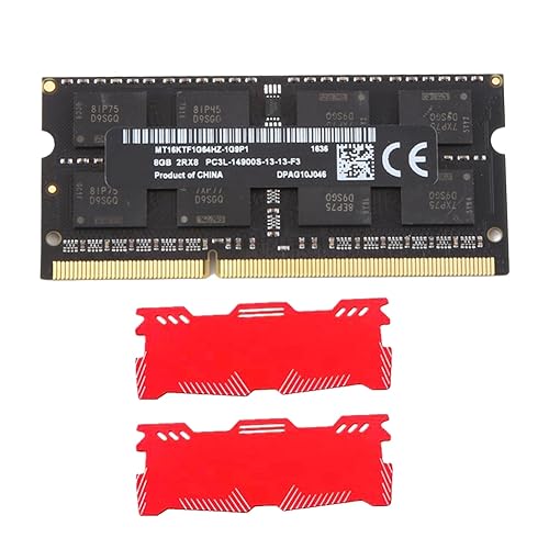 Lisher 8 GB DDR3 RAM für Laptop + Kühlweste, 1866 MHz, PC3-14900, 2RX8, 204-polig, 1,35 V, SODImm, Ersatzteil für Laptop von Lisher