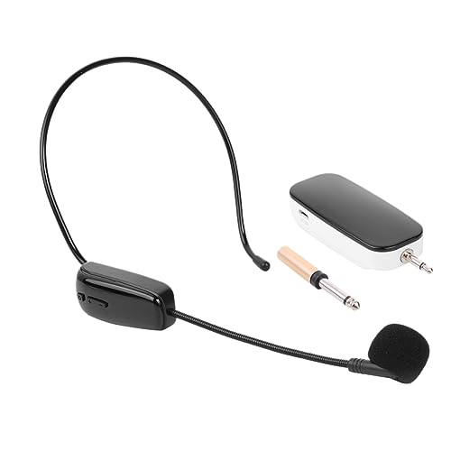 Lisher Kapazitives Mikrofon für Kopfhörer ohne UHF 630 – 696 MHz + Empfänger, Adapter für Lautsprecher, die das Lied der Königin lehren von Lisher