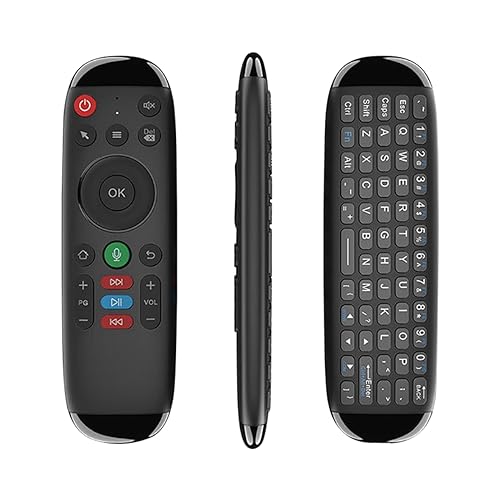 Lisher M6 Smart Flying Air Mouse Tastatur ohne Mini-Sprachsteuerung mit Hintergrundbeleuchtung für Laptop, Android, TV-Box, langlebig von Lisher
