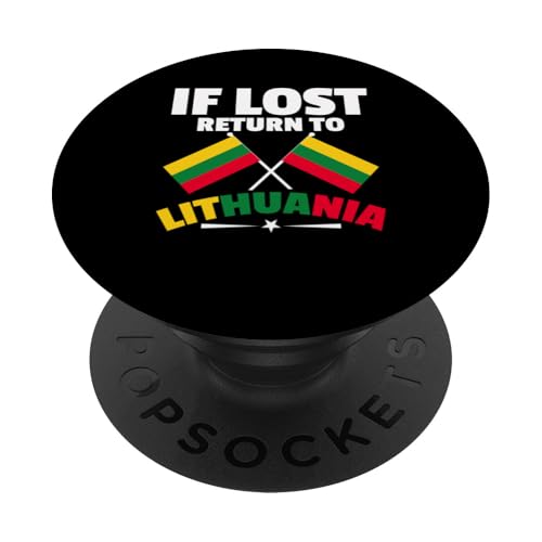 Litauen Litauische Flagge PopSockets Klebender PopGrip von Lithuanian Gifts