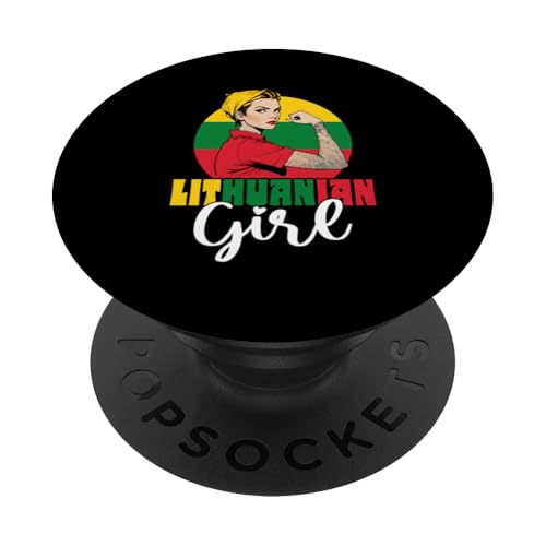 Litauen Litauische Flagge PopSockets Klebender PopGrip von Lithuanian Gifts