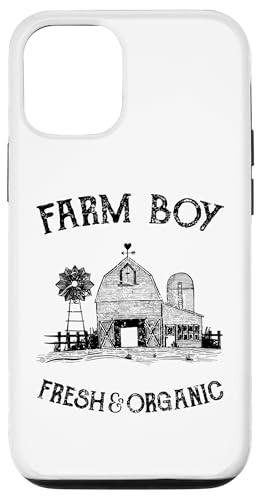 Hülle für iPhone 12/12 Pro Farm Boy T-Shirt - Frisches und biologisches T-Shirt von Little White Bear