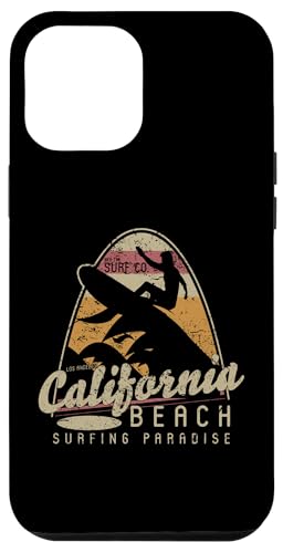 Hülle für iPhone 12 Pro Max California – Surfen Strand Sommer Vintage Retro Surf Geschenk von Little White Bear