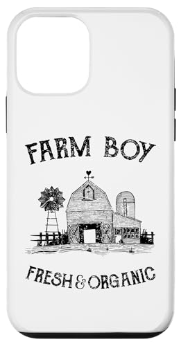 Hülle für iPhone 12 mini Farm Boy T-Shirt – Frische und biologische Produkte von Little White Bear