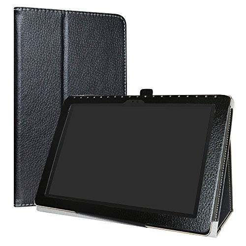 Asus ZenPad 10 hülle,LiuShan Folding PU Leder Tasche Hülle Case mit Ständer für 10.0" Asus ZenPad 10 Z301M / Z301ML / Z301MF / Z301MFL Android Tablet,Schwarz von LiuShan