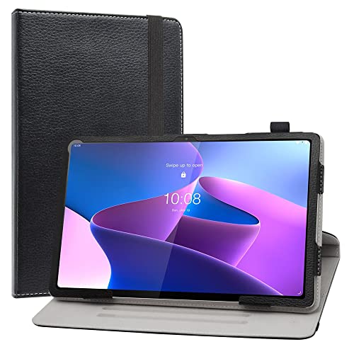 LiuShan Kompatibel mit Lenovo Tab P12 Pro Rotating hülle mit Auto Schlaf/Wach, 360°rotierenden Drehbares Standfunktion hülle für Lenovo Tab P12 Pro (TB-Q706F /TB-Q706Z) 12.6" Tablet,Schwarz von LiuShan