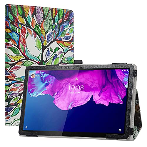 LiuShan Kompatibel mit Tab P11 Plus 11 Zoll hülle, Folding PU Leder Tasche Hülle Case mit Ständer für Lenovo Tab P11 5G (TB-J606F /J616F /J607Z) Tablet(Nicht für andere Modelle),Love Tree von LiuShan