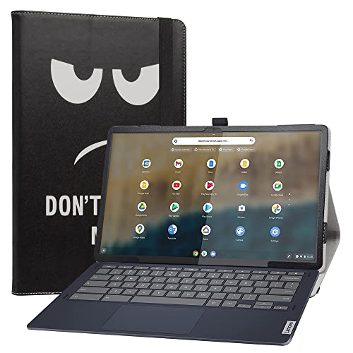 LiuShan kompatibel mit Lenovo Ideapad Duet 5 hülle,Folding PU Leder Tasche Hülle Case mit Ständer für 13.3" Lenovo Ideapad Duet 5 Chromebook 2-in-1 Tablet,Don't Touch von LiuShan