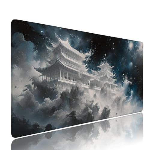 Weiß Palast Schreibtischunterlage Mousepad xxl Gaming Mauspad Büro Zubehör Klein Mouse Pad Pc Desk Mat Groß,Anti-Rutsch Gummibasis Vernähte Kanten 900x500x3mm Schreibtisch Schutz, für Home Office d-12 Weiß Palast Schreibtischunterlage Mousepad xxl Gaming Mauspad Büro Zubehör Klein Mouse Pad Pc Desk Mat Groß,Anti-Rutsch Gummibasis Vernähte Kanten 900x500x3mm Schreibtisch Schutz, für Home Office d-12 von Liutuedy