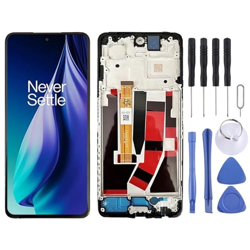 Ljgyyds Fr OnePlus Nord N30 SE CPH2605 IPS LCD -Bildschirm Digitalisierer Vollmontage mit Rahmen (schwarz) von Ljgyyds