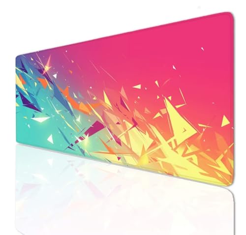 Chic Mauspad 140x80x0.4cm Mousepad XXL Gaming Groß Schreibtischunterlage Rutschfeste, Mouse Pad Schreibtisch Unterlage with Vernähte Kanten, Maus Tastatur Matte, Verlängertes Großes Mauspad 3-153 von Ljpsse