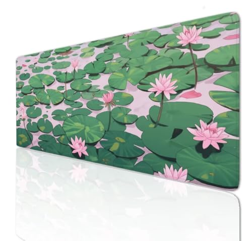 Flowers Mauspad 160x80x0.4cm Mousepad XXL Gaming Groß Schreibtischunterlage Rutschfeste, Mouse Pad Schreibtisch Unterlage with Vernähte Kanten, Maus Tastatur Matte, Verlängertes Großes Mauspad 3-316 von Ljpsse