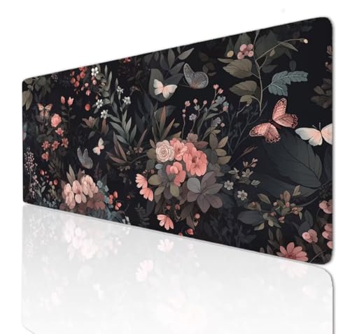 Gaming Mauspad XXL Groß Mousepad 1200x600x4mm Schreibtischunterlage Butterfly Mouse Pad Desk Mat with Anti-Rutsch Basis Mauspads Tischunterlage Large Verbessert Präzision und Geschwindigkeit 3-109 von Ljpsse