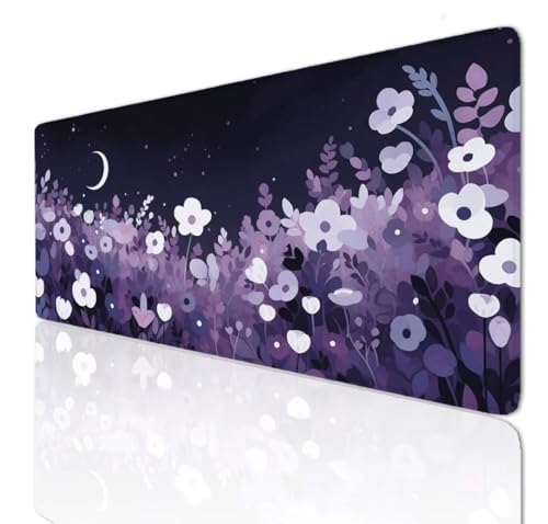 Gaming Mauspad XXL Groß Mousepad 600x300x4mm, Schreibtischunterlage Flower Mouse Pad Desk Mat with Anti-Rutsch Basis, Mauspads Tischunterlage Large Size Verbessert Präzision und Geschwindigkeit 3-294 von Ljpsse