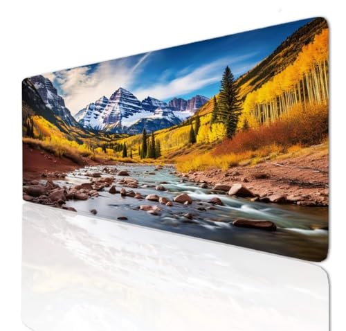 Gaming Mauspad XXL Groß Mousepad 800x400x4mm, Schreibtischunterlage Winter Mouse Pad Desk Mat with Anti-Rutsch Basis, Mauspads Tischunterlage Large Size Verbessert Präzision und Geschwindigkeit 3-952 von Ljpsse