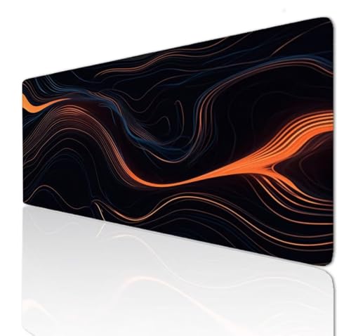 Gaming Mauspad XXL Groß Mousepad 900x400x4mm, Schreibtischunterlage Lines Mouse Pad Desk Mat with Anti-Rutsch Basis, Mauspads Tischunterlage Large Size Verbessert Präzision und Geschwindigkeit 3-521 von Ljpsse