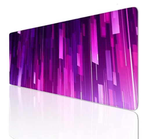 Purple Mauspad 140x80x0.4cm Mousepad XXL Gaming Groß Schreibtischunterlage Rutschfeste, Mouse Pad Schreibtisch Unterlage with Vernähte Kanten, Maus Tastatur Matte, Verlängertes Großes Mauspad 3-727 von Ljpsse