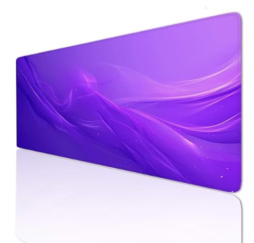 Purple Mauspad 80x40x0.4cm Mousepad XXL Gaming Klein Schreibtischunterlage Rutschfeste, Mouse Pad Schreibtisch Unterlage with Vernähte Kanten, Maus Tastatur Matte, Verlängertes Großes Mauspad 3-721 von Ljpsse