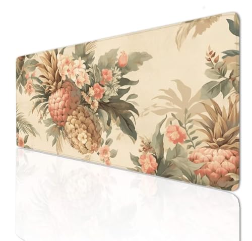 Tropical Mauspad 140x70x0.4cm Mousepad XXL Gaming Groß Schreibtischunterlage Rutschfeste, Mouse Pad Schreibtisch Unterlage with Vernähte Kanten, Maus Tastatur Matte, Verlängertes Großes Mauspad 3-888 von Ljpsse