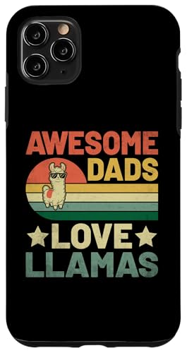 Hülle für iPhone 11 Pro Max Awesome Dads Love Lamas Lama Animal Lover von Llama Alpaca Lover Gifts