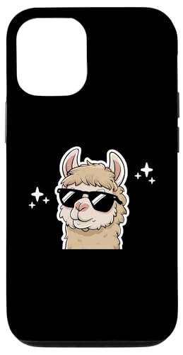 Hülle für iPhone 12/12 Pro Coole Sonnenbrille Lama Alpaka Lamas Tierliebhaber von Llama Alpaca Lover Gifts