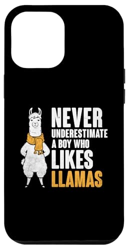 Hülle für iPhone 12 Pro Max Unterschätzen Sie niemals einen Jungen, der Lamas mag von Llama Alpaca Lover Gifts