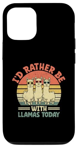 Hülle für iPhone 13 I'd Rather Be With Lamas Today Llamas Animal Lover von Llama Alpaca Lover Gifts