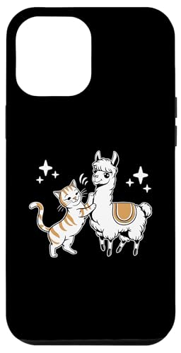 Hülle für iPhone 15 Plus Lama und Katze Lamas Tierliebhaber von Llama Alpaca Lover Gifts