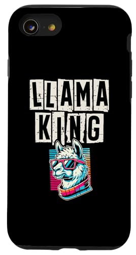 Hülle für iPhone SE (2020) / 7 / 8 Lama-König Lamas Tierliebhaber von Llama Alpaca Lover Gifts