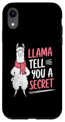 Hülle für iPhone XR Llama Tell You A Secret Lamas Tierliebhaber von Llama Alpaca Lover Gifts