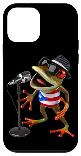 Hülle für iPhone 12 mini Singendes Coqui Cantante Mikrofon Puerto-ricanische Flagge von Llego El Boricua