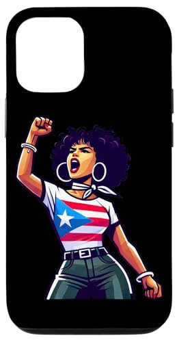 Hülle für iPhone 13 Schöne Puerto-ricanische Frau Mit Protestfaust Und Königin von Llego El Boricua