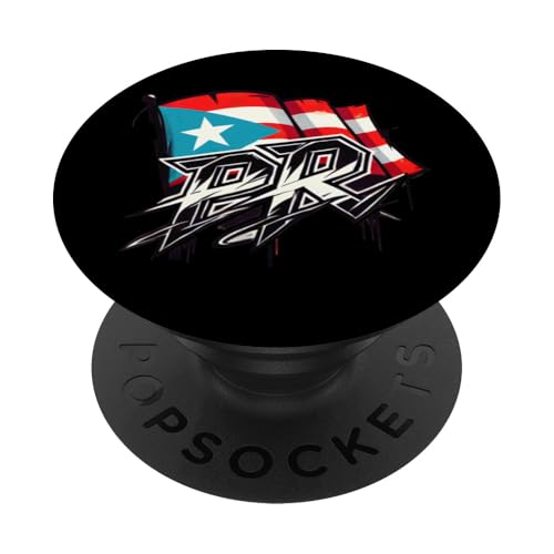 Pr-puerto-rico-flagge Im Graffiti-stil, Stolzer PopSockets mit austauschbarem PopGrip von Llego El Boricua