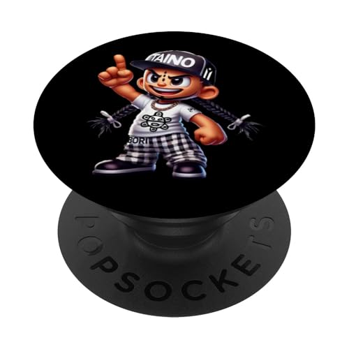 Taino Kid Sun Symbol Protest Hat Boricua Puerto Rican Fight PopSockets mit austauschbarem PopGrip von Llego El Boricua