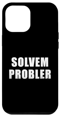 Hülle für iPhone 13 Pro Max Problem Solver lustiges ironisches Vater-Dad-Design von Lobro Design