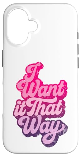 Hülle für iPhone 16 Ich will It That Way Pink Disco Vintage Party Dance von Lobro Design