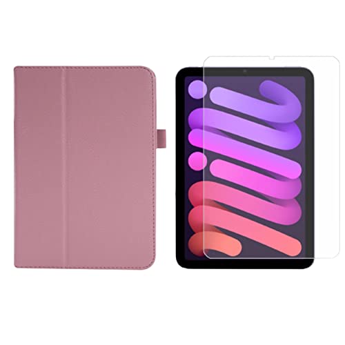 Lobwerk 2in1 Set für Apple IPad Mini 6 2021 8.3 Zoll Tablet mit Smartcover + Schutzglas mit Auto Sleep/Wake Magnetverschluss Hülle von Lobwerk