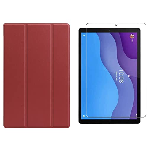 Lobwerk 2in1 Set für Lenovo Tab M10 2nd 2020 TB-X306F TB-306X 10.1 Zoll Tablet mit Schutzhülle + Schutzglas mit Auto Sleep/Wake Hülle von Lobwerk