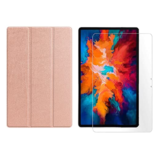 Lobwerk 2in1 Set für Lenovo Tab P11 2021 TB-J606F TB-J606X 11 Zoll Tablet mit Smartcover + Schutzglas mit Auto Sleep/Wake Magnetverschluss Hülle von Lobwerk